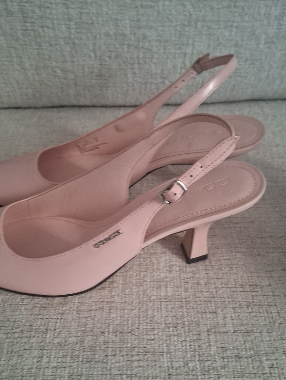 Coach Pink Slingback Kitten Heel Pumps